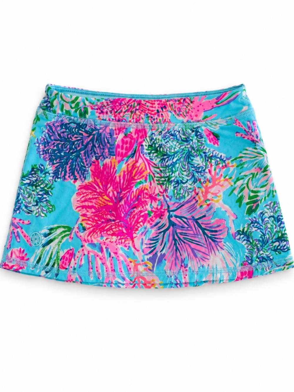 Lilly Pulitzer Girls Luxletic tropical print athletic skort in size Small 4–5.